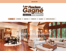 Tablet Screenshot of lesplanchersgagne.com